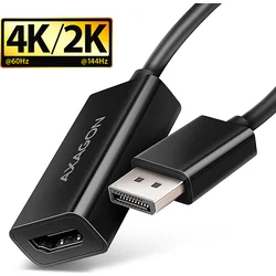 AXAGON RVD-HI20N, redukcia/adaptér DisplayPort -> HDMI 2.0b, 4K/60Hz