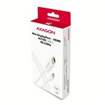 AXAGON RVDM-HI14C2W, miniDisplayPort > redukcia HDMI 1.4 / kábel 1,8 m