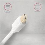 AXAGON RVDM-HI14C2W, miniDisplayPort > redukcia HDMI 1.4 / kábel 1,8 m