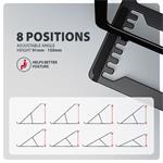 AXAGON STND-LAB, hliníkový stojan pre notebooky 10"-17,3", nastaviteľná výška, čierny
