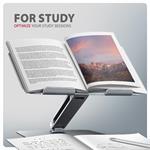 AXAGON STND-LQ, hliníkový stojan HQ pre notebooky 10"-17,3", nastaviteľná výška a uhol, sivý