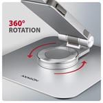 AXAGON STND-LR, hliníkový stojan pre notebooky 10" - 17" s nastaviteľnou výškou, uhlom a rotáciou o 360°