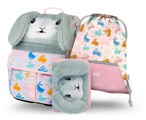 BAAGL 3 SET Zippy Bunny: aktovka, peračník, taška
