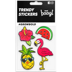 BAAGL Samolepky Flamingo 