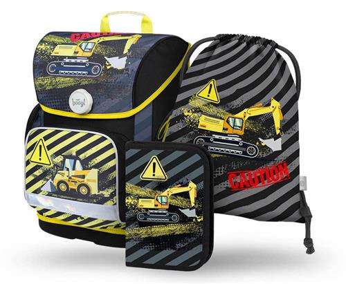 BAAGL SET 3 Ergo Bagr: aktovka, peračník, taška