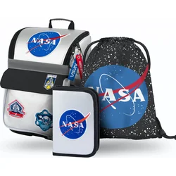 BAAGL SET 3 NASA: aktovka, peračník, taška