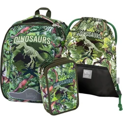 BAAGL SET 3 Shelly Dinosaur: aktovka, peračník a taška