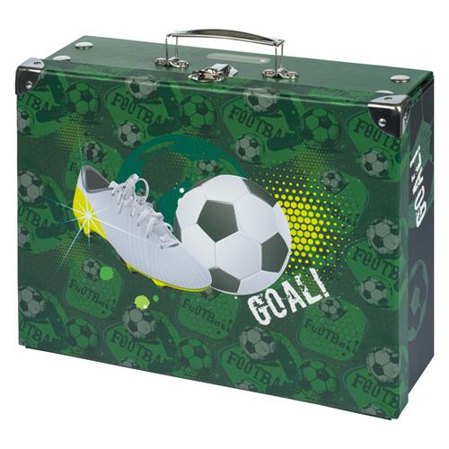 BAAGL Skladací školský kufor Futbal s príslušenstvom