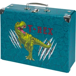 BAAGL Skladací školský kufor T-REX s príslušenstvom
