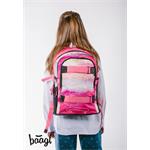 BAAGL Školní batoh Skate Pink Stripes