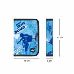 BAAGL Školský penál klasický s dvoma chlopňami Skateboard