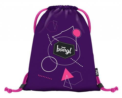 BAAGL Taška na topánky Graphic purple