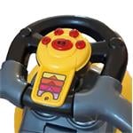 Baby Mix Dětské odrážedlo s vodící tyčí 3v1 Mega Car modré