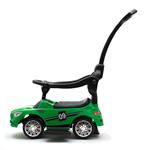 Baby Mix Dětské odrážedlo se zvukem a vodící tyčí RACER zelené