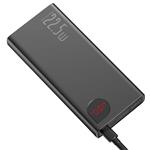 Baseus Adaman kovová powerbanka s digitálním displejem QC 20000mAh 22.5W, černá