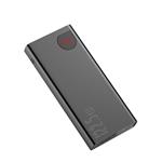 Baseus Adaman kovová powerbanka s digitálnym displejom QC 20000mAh 22,5W, čierna