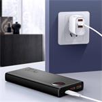 Baseus Adaman kovová powerbanka s digitálnym displejom QC 20000mAh 22,5W, čierna