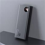 Baseus Adaman Metal Power Banka s digitálním displejem QC + PD 20000mAh 65W, černá + USB-A/USB-C kabel 30cm, černá