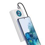 Baseus Amblight powerbank s digitálnym displejom QC 30000mAh Overseas Edition + kábel Type-C/Type-C 65W 1m, biela