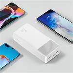 Baseus Bipow powerbank s digitálnym displejom 30000mAh 15W biela