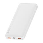 Baseus Bipow powerbanka s digitálním displejem 10000mAh 20W bílá