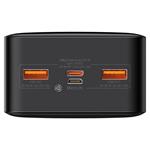 Baseus Bipow powerbanka s digitálním displejem 30000mAh 20W černá