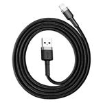 Baseus Cafule Nabíjací/dátový kábel USB na Lightning 1,5A 2 m, sivo-čierny