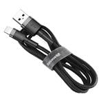 Baseus Cafule Nabíjací/dátový kábel USB na Lightning 2,4A 1 m, sivo-čierny