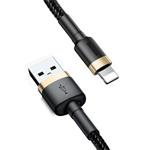 Baseus Cafule Nabíjací/dátový kábel USB na Lightning 2,4A 1 m, zlato-čierny