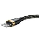Baseus Cafule Nabíjací/dátový kábel USB na Lightning 2,4A 3 m, zlato-čierny