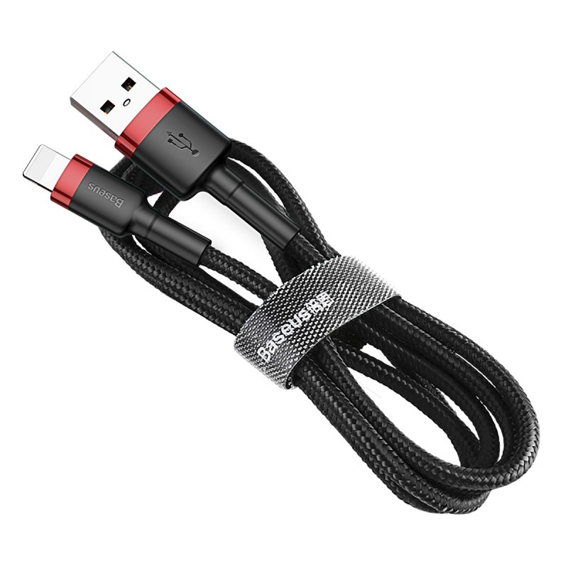 Baseus Cafule nabíjecí/datový kabel USB na Lightning 1,5A 2m, červená-černá