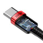 Baseus Cafule PD2.0 100W USB Flash nabíjanie pre kábel typu C (20V 5A)2m - červeno-čierny