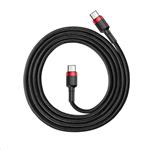 Baseus Cafule Series USB-C na USB-C PD2.0 60W Flash nabíjací/datový kábel 1m, červeno-čierny