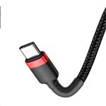Baseus Cafule Series USB-C na USB-C PD2.0 60W Flash nabíjací/datový kábel 1m, červeno-čierny
