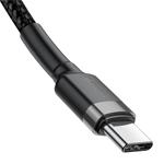 Baseus Cafule Series USB-C na USB-C PD2.0 60W Flash nabíjací/datový kábel 1m, sivo-čierny
