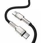 Baseus Cafule Series USB-C samec na USB-C samec Nabíjací/datový kábel s kovovými koncovkami 100W 2m, čierny