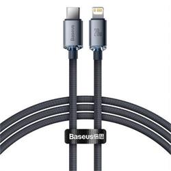 Baseus Crystal Shine Series nabíjecí, datový kabel USB-C Lightning 20W 1,2m, černá