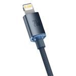 Baseus Crystal Shine Series USB-C/Lightning 20W 2m nabíjací/dátový kábel, čierny