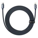 Baseus Crystal Shine Series USB-C/Lightning 20W 2m nabíjací/dátový kábel, čierny