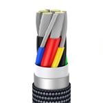 Baseus Crystal Shinenabíjecí/datový kabel USB-C / USB-C 100W 1,2m, modrá