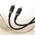 Baseus Dura USB-C/USB-C rýchlonabíjací kábel 1m 100W čierny zlatý