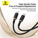 Baseus Dura USB-C/USB-C rýchlonabíjací kábel 1m 100W čierny zlatý