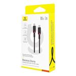 Baseus Dura USB-C/USB-C rýchlonabíjací kábel 2m 100W červený čierny