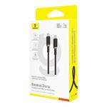 Baseus Dura USB-C/USB-C rýchlonabíjací kábel 2m 100W čierny zlatý