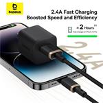 Baseus Dura USB/Lightning 1m 2,4A rýchlonabíjací kábel čierny zlatý