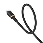 Baseus Dura USB/Lightning 2m 2,4A rýchlonabíjací kábel čierny zlatý