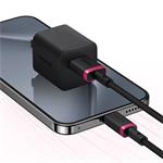 Baseus Dura USB/USB-C rýchlonabíjací kábel 2m 60W čierny červený