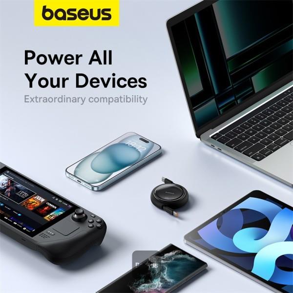 Baseus Free2Draw USB-C/USB-C 1m 100W čierny kábel