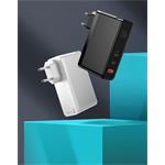 Baseus GaN Mini rychlo nabíjecí adaptér USB + 2x Type-C 120W EU + kabel Xiaobai Type-C/Type-C 100W 1m bílá
