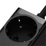 Baseus GaN3 Pro rýchlonabíjací stolný adaptér 2x USB-C + 2x USB-A + AC 100W 1,5 m kábel čierny